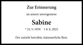 Anzeige von Sabine  