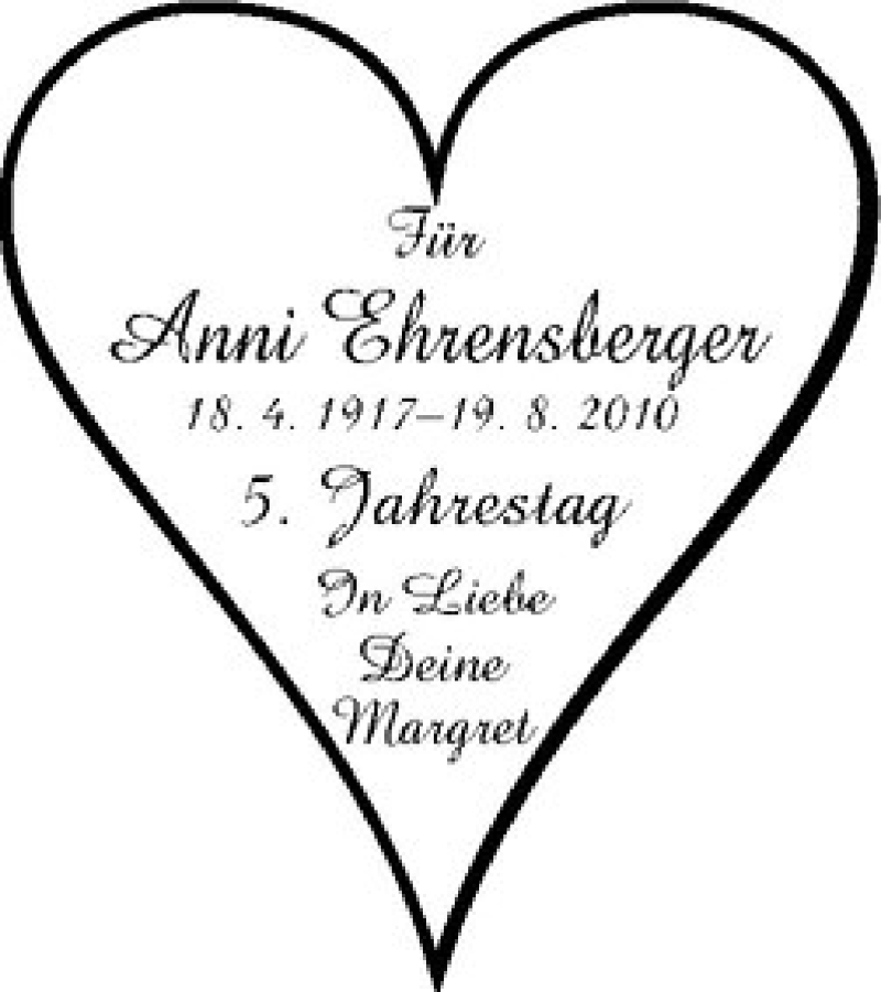  Traueranzeige für Anni Ehrensberger vom 19.08.2015 aus Westfälische Nachrichten