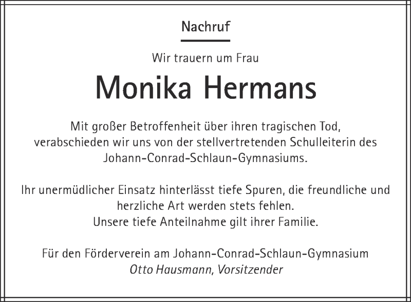  Traueranzeige für Arnold und Monika Hermans vom 09.01.2013 aus Münstersche Zeitung und Münsterland Zeitung