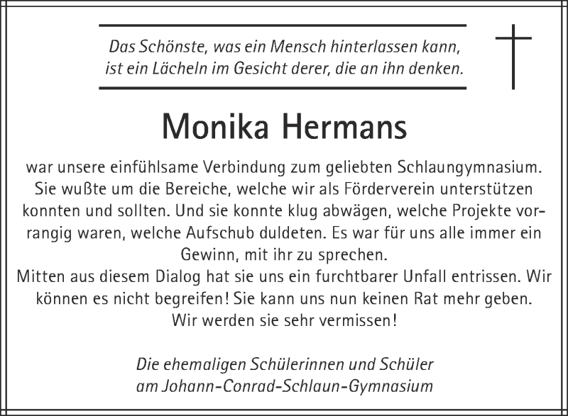  Traueranzeige für Arnold und Monika Hermans vom 09.01.2013 aus Münstersche Zeitung und Münsterland Zeitung