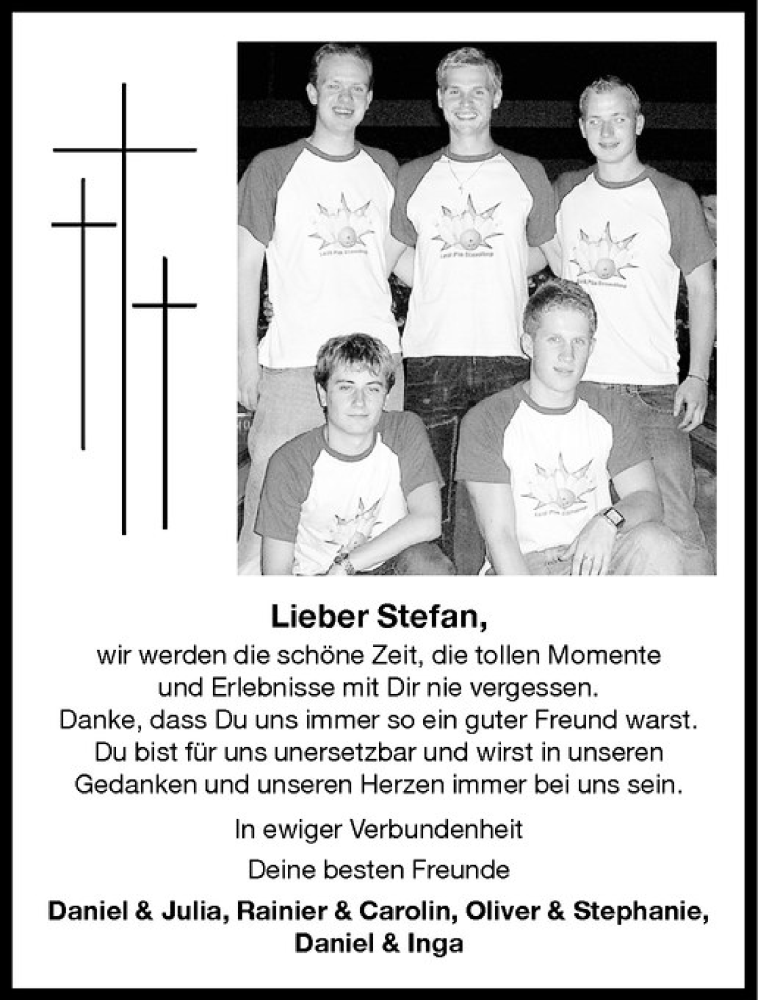  Traueranzeige für Stefan Plöger vom 06.10.2010 aus Westfälische Nachrichten