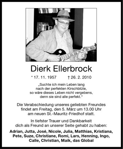  Traueranzeige für Dierk Ellerbrock vom 03.03.2010 aus Westfälische Nachrichten