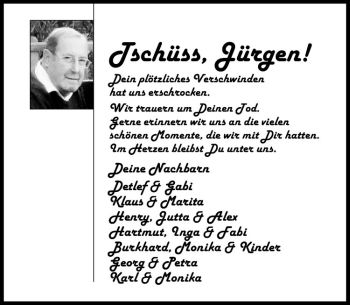 Anzeige von Jürgen Spiess von Westfälische Nachrichten