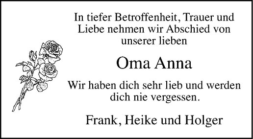  Traueranzeige für Anna Bäumker vom 02.03.2013 aus Westfälische Nachrichten