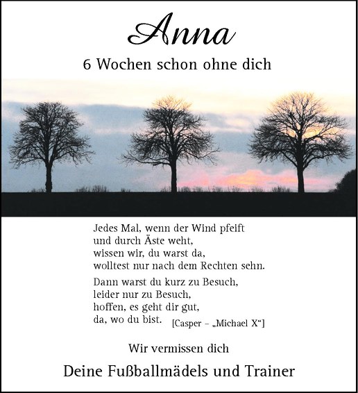  Traueranzeige für Anna Scheipers vom 28.11.2013 aus Westfälische Nachrichten