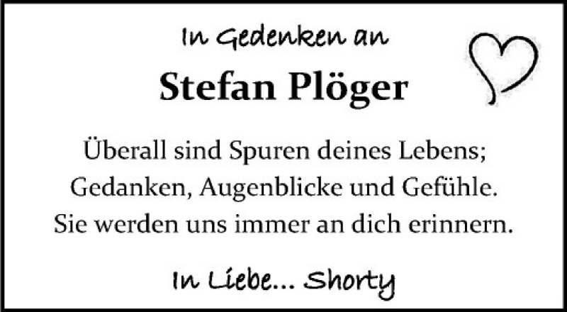  Traueranzeige für Stefan Plöger vom 04.10.2014 aus Westfälische Nachrichten
