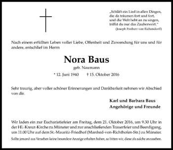 Anzeige von   von Westfälische Nachrichten