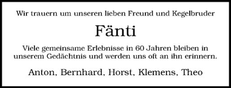  Traueranzeige für Hermann Fennenkötter vom 05.10.2016 aus Westfälische Nachrichten