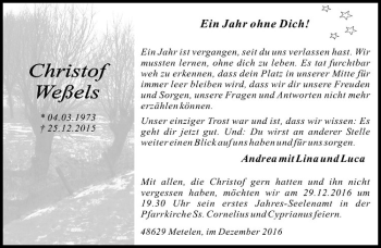 Anzeige von   von Westfälische Nachrichten