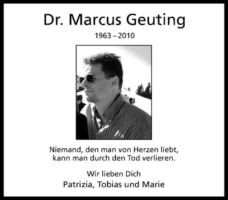  Traueranzeige für Marcus Geuting vom 13.08.2016 aus Westfälische Nachrichten