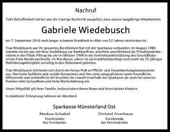 Anzeige von Naturheilpraxis Gabriele Wiedebusch von Westfälische Nachrichten