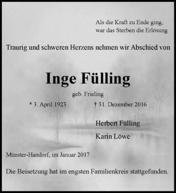 Anzeige von Woltering + Musholt Ingenieurgesellschaft mbH Fülling von Westfälische Nachrichten