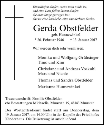 Anzeige von   von Westfälische Nachrichten