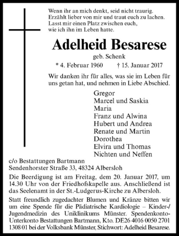 Anzeige von   von Westfälische Nachrichten