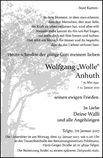 Anzeige von   von Westfälische Nachrichten