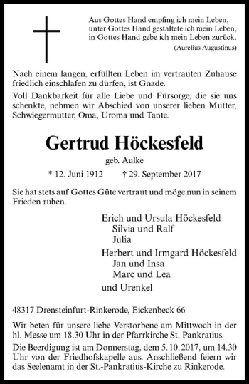 Anzeige von   von Westfälische Nachrichten