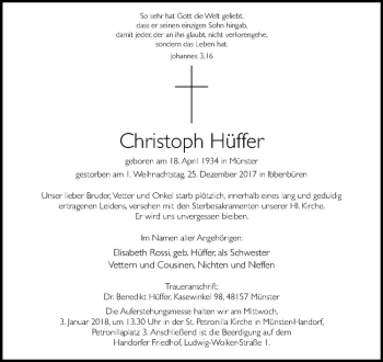 Anzeige von   von Westfälische Nachrichten