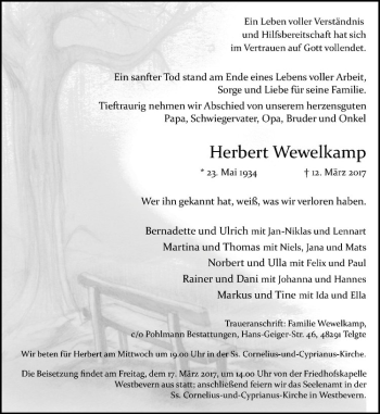 Anzeige von   von Westfälische Nachrichten