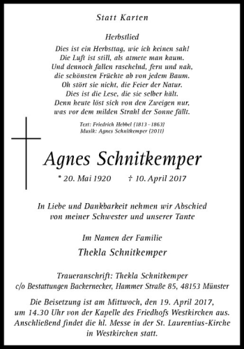 Anzeige von   von Westfälische Nachrichten