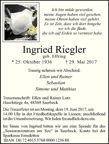 Anzeige von   von Westfälische Nachrichten