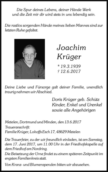 Anzeige von   von Westfälische Nachrichten