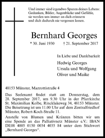 Anzeige von   von Westfälische Nachrichten