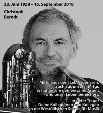 Anzeige von Christoph Berndt von Westfälische Nachrichten
