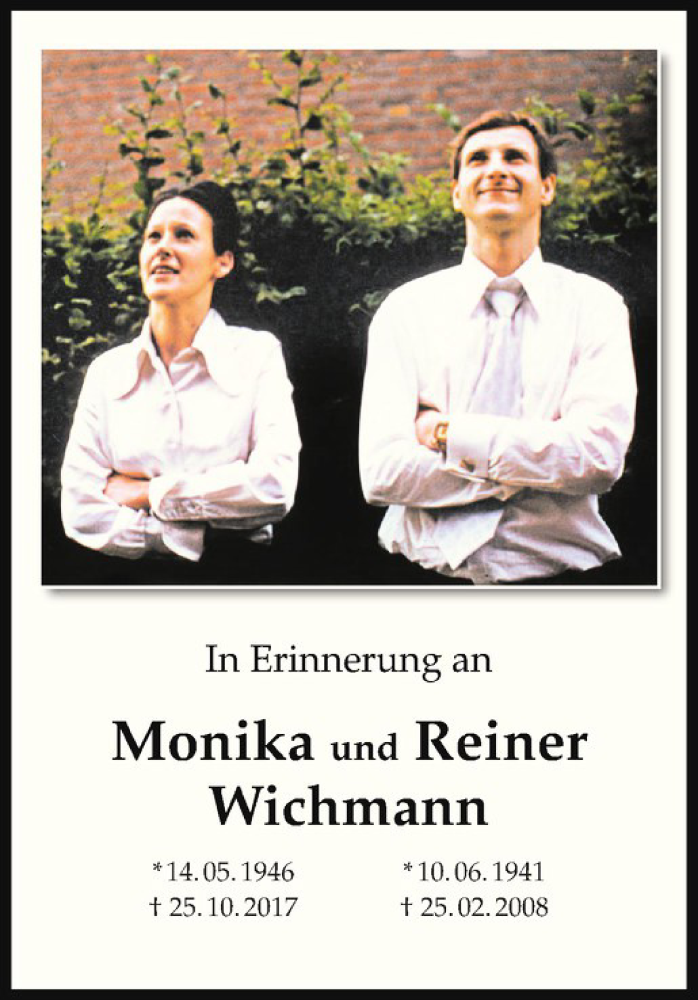  Traueranzeige für Reiner Wichmann vom 20.10.2018 aus Westfälische Nachrichten
