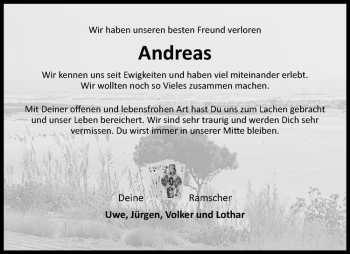 Anzeige von Andreas Preuß von Westfälische Nachrichten