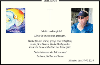 Anzeige von Karl Heinz Horstmann von Westfälische Nachrichten