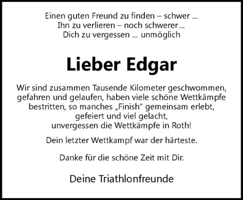  Traueranzeige für Edgar Teuber vom 28.07.2018 aus Westfälische Nachrichten