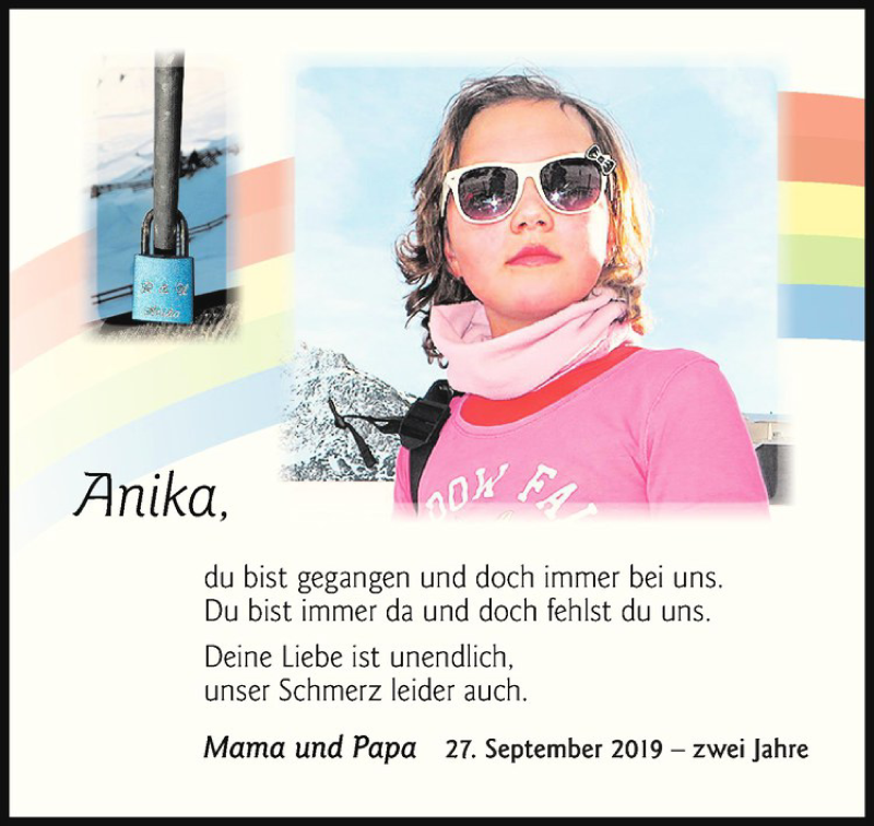  Traueranzeige für Anika Köster vom 28.09.2019 aus Westfälische Nachrichten