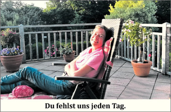 Anzeige von Margret Hövener von Westfälische Nachrichten