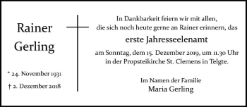 Anzeige von   von Westfälische Nachrichten