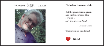 Anzeige von Siggi Heckötter 