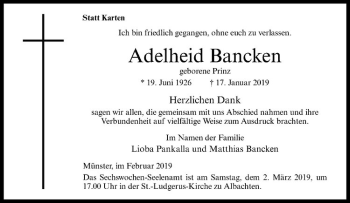 Anzeige von   von Westfälische Nachrichten