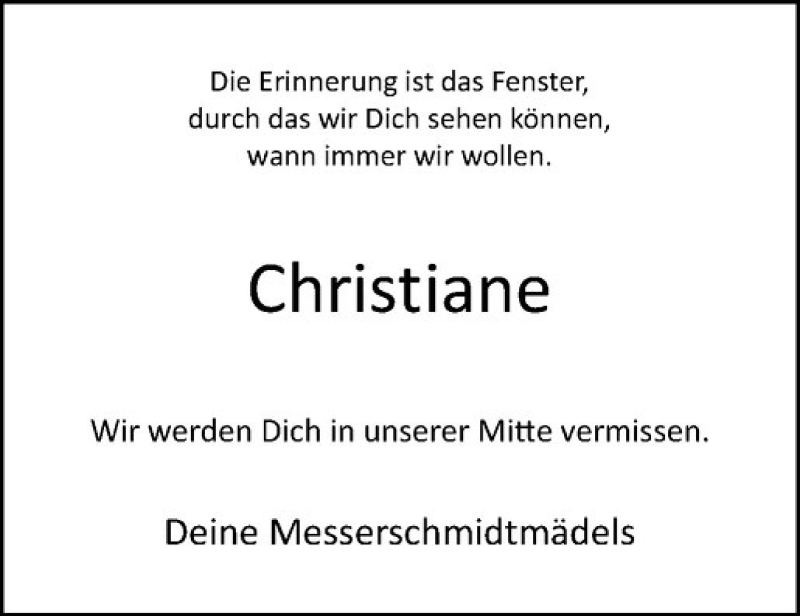  Traueranzeige für Christiane Brirup vom 16.02.2019 aus Westfälische Nachrichten