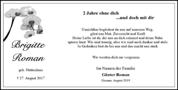 Anzeige von Brigitte Roman von Westfälische Nachrichten