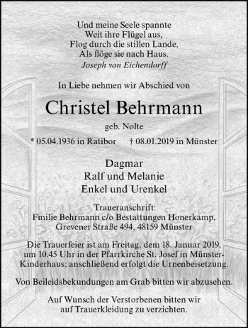 Anzeige von   von Westfälische Nachrichten