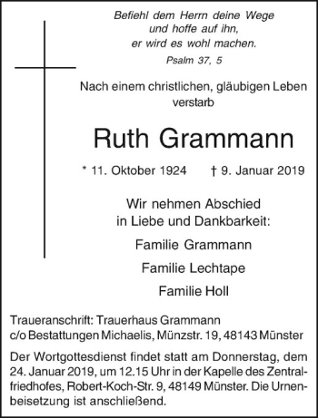 Anzeige von   von Westfälische Nachrichten