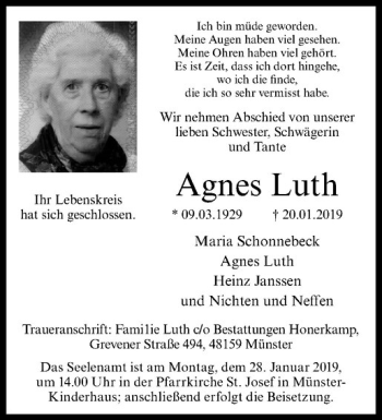 Anzeige von   von Westfälische Nachrichten