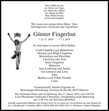 Anzeige von   von Westfälische Nachrichten