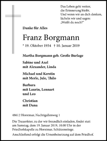 Anzeige von   von Westfälische Nachrichten