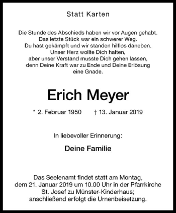 Anzeige von   von Westfälische Nachrichten