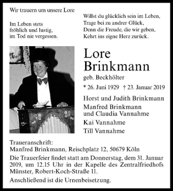 Anzeige von   von Westfälische Nachrichten