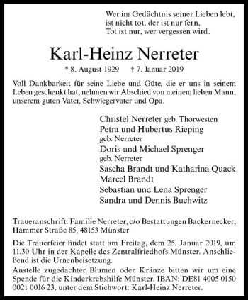 Anzeige von   von Westfälische Nachrichten