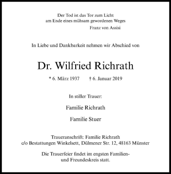 Anzeige von   von Westfälische Nachrichten