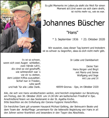 Anzeige von Johannes 