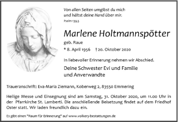 Anzeige von Marlene Holtmannspötter von Westfälische Nachrichten