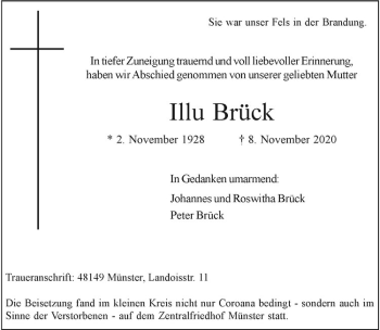 Anzeige von Illu Brück von Westfälische Nachrichten